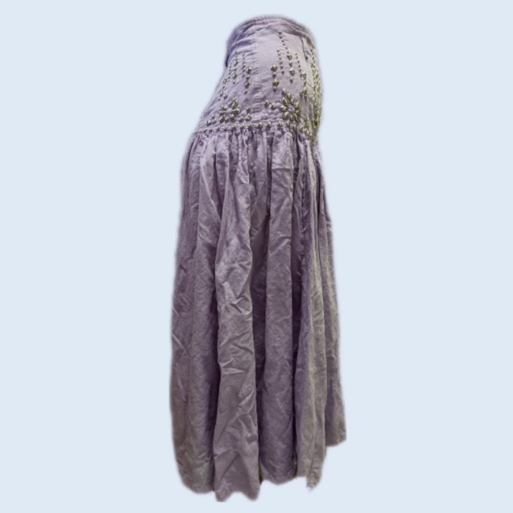 SOLD - Lavender Western Midi Skirt VTG S - Picture 5 of 9
